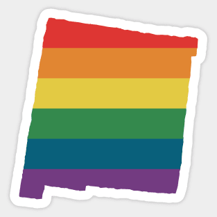 New Mexico State Rainbow Sticker